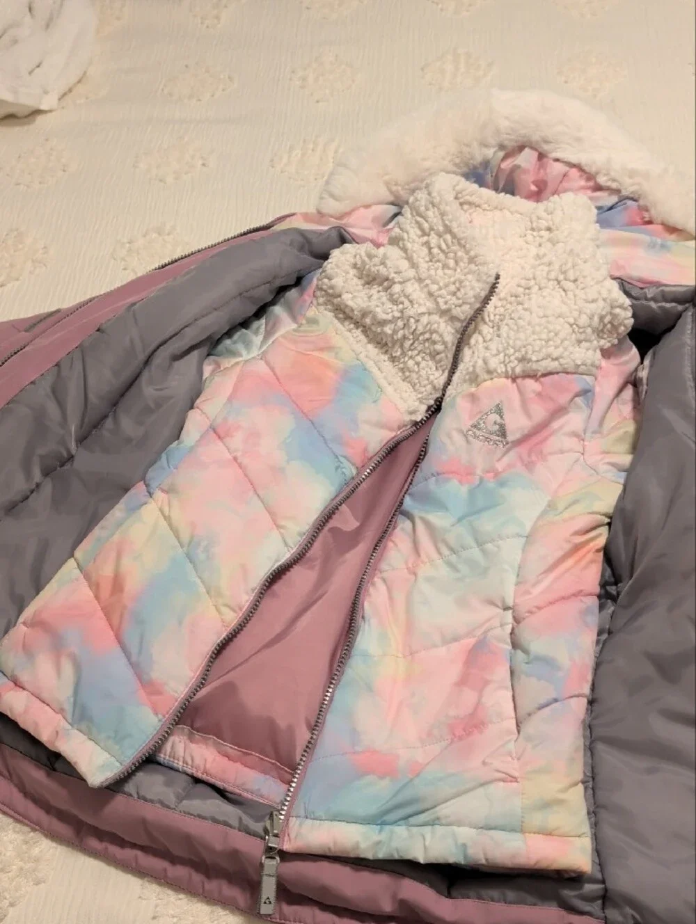 Gerry Girls Light Purple And Gray Winter Coat